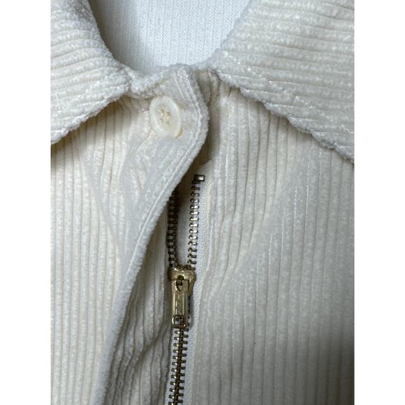 Vintage 80s/90s SK & Company Cream Corduroy Jacket puffy shoulders Hong Kong 12 - Picture 10 of 14